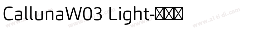 CallunaW03 Light字体转换